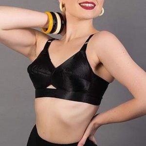 What Katie Did Maitresse Black Satin Bullet Bra